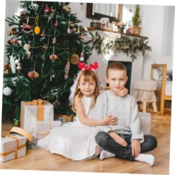 Beavorty 1 Set Veil Bow Bridal Veil Tiara For Girls Hair Accessory For Girls Christmas Headband Fashion Headband Reindeer Costume Headdress Girls Veil Headband Christmas Veil Bow Headdress -Xmas Mart Sales 71bivn4ZagL. SL1500