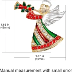Vanjewnol Christmas Brooches For Women Sparkling Angel Brooch Cute Christmas Acessories For Women B01G -Xmas Mart Sales 71cq6aV19KL. AC UL1500