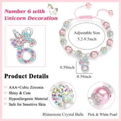 UPROMI Gifts For 6-12 Year Old Girl Unicorn Bracelet, Christmas Birthday Gifts For Daughter/Granddaughter/Niece -Xmas Mart Sales 71d4ZQCNyUL. AC UL1500