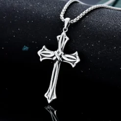 Swordgod Cross Necklace For Men Women 925 Sterling Silver Celtic/Crucifix/Baseball/Orthodox Cross Pendant With Stainless Steel Chain Jewelry Gifts For Christmas -Xmas Mart Sales 71d8lIA0IgL. AC UL1500