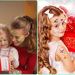 10 Sheets Christmas Temporary Tattoos For Childrens Tattoos,Kids Tattoos,Christmas Makeup Stickers For Children Party Waterproof Fake 3D Tattoos For Children's Gifts Xmas Holiday Party Favors (Xmas Luminous) -Xmas Mart Sales 71dGfje373L. SL1356