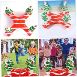 ABOOFAN 1 Set Christmas Tree Ring Inflatable Toy Out Door Toys Kids Ring Outside Kids Toys PVC Party Game Toy Inflatable Toss Toy Inflatable Xmas Toy Outdoor Christmas Ring Child -Xmas Mart Sales 71eAkyXikGL. AC SL1222