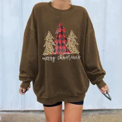 GENERIC Women's Christmas Print Sweatshirt Slouchy Crewneck Pullovers Casual Long Sleeve Thick Tops Sweatshirts For Teen Girls -Xmas Mart Sales 71eBZVHHFL. AC UL1500