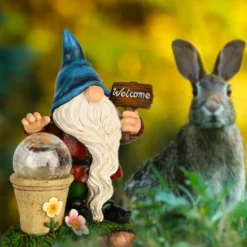 DiliComing Garden Gnomes Outdoor Statues - Gnome Decorations For Home, Christmas Resin Gnome Figurine With Solar Light, Yard Gnome Ornament, For Thanksgiving And Christmas 15 DiliComing Garden Gnomes Outdoor Statues - Gnome Decorations For Home, Christmas Resin Gnome Figurine With Solar Light, Yard Gnome Ornament, For Thanksgiving And Christmas -Xmas Mart Sales 71eRA MlVvL. AC SL1453