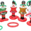 Sosoport 1 Set Christmas Ring Game Kids Outdoor Toys Outdoor Decor Nativity Toys For Kids Christmas Party Games Snowman Ornament Giant Inflatable Ring Toss Christmas Inflatable Snowmen Gift