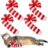 Jenaai 4 Pcs Christmas Catnip Cat Toys, Candy Cane Cat Chew Toy Bite Resistant Catnip Toys For Cats, Catnip Filled Cat Soft Interactive Teething Toy Durable Cat Pillow Gift For Indoor Cat, Kittens 2 Jenaai 4 Pcs Christmas Catnip Cat Toys, Candy Cane Cat Chew Toy Bite Resistant Catnip Toys For Cats, Catnip Filled Cat Soft Interactive Teething Toy Durable Cat Pillow Gift For Indoor Cat, Kittens -Xmas Mart Sales 71ewTLx1N9L. AC SL1500