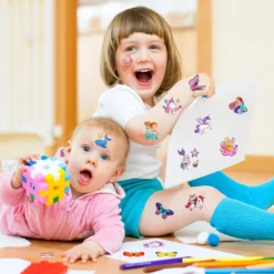 Zayvor 306CT Kids Temporary Tattoo Individually Wrapped Bulk, Butterfly Unicorn Mermaid Tattoos, Birthday Party Favor Supplies, Goodie Bag Filler Stuffers Halloween Christmas Makeup Costume -Xmas Mart Sales 71f1YVNtKFL. SL1500