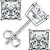 Princess Cut Moissanite Stud Earrings For Women Men, 18K White Gold Plated S925 Sterling Silver D Color VVS1 Clarity 0.3ct-3ct Lab Created Diamond Earrings Promise Birthday Christmas Gift 1 Princess Cut Moissanite Stud Earrings For Women Men, 18K White Gold Plated S925 Sterling Silver D Color VVS1 Clarity 0.3ct-3ct Lab Created Diamond Earrings Promise Birthday Christmas Gift -Xmas Mart Sales 71fQLeGevHL. AC UL1500