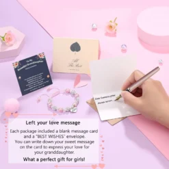 UNGENT THEM Pink Pearl And Rhinestone Bracelet For Girls Granddaughter Daughter Niece Big Sister Birthday Christmas Easter Gifts 12 UNGENT THEM Pink Pearl And Rhinestone Bracelet For Girls Granddaughter Daughter Niece Big Sister Birthday Christmas Easter Gifts -Xmas Mart Sales 71fj3UUlsaL. AC UL1500