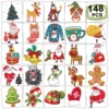 CHARLENT 148 PCS Christmas Temporary Tattoos For Kids - Xmas Individual Tattoos For Kids Christmas Party Favors, Stocking Stuffer, Christmas Eve Gift -Xmas Mart Sales 71gTqH5EpSL. SL1300