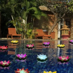 LOGUIDE Floating Pool Lights,Lily Pad Pond Light LED Lotus Flower Lamp,Battery Operated Multicolor Fun Pool Accessories For Pool At Night-Outdoor Swimming Gifts Christmas Decorations-6 Pcs(Dragonfly) -Xmas Mart Sales 71gz3P cwDL. AC SL1500