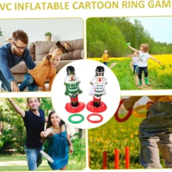 VANZACK 1 Set Toys For Outside Indoor Outdoor Ring Toy Cartoon Decorate Ferrule Nutcrackers Ring Toss Inflatable Nutcracker Christmas Parent-Child Christmas Toys Party Supplies -Xmas Mart Sales 71h3SQf8qUL. AC SL1500