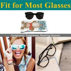 Eyeglasses Case Glasses Pouch - Christmas Reindeer Santa Squeeze Top Sunglasses Pouch Portable Microfiber Pouch For Women -Xmas Mart Sales 71iKdbUxNJL. AC UL1200