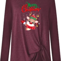 GENERIC Women's Long Sleeve Christmas 3D Print Sweatshirt Fashion Cute Tops Round Neck Autumn And Winter Pullover -Xmas Mart Sales 71ih7bJKLJL. AC SL1500