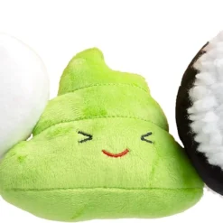 Pearhead Sushi Toys, Plush Squeaky Dog Toy Set, Pet Owner Must Have Dog Accessory, Pet Set, Holiday , Christmas Pet Stocking Stuffer, Set Of 3