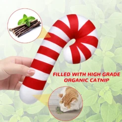 Jenaai 4 Pcs Christmas Catnip Cat Toys, Candy Cane Cat Chew Toy Bite Resistant Catnip Toys For Cats, Catnip Filled Cat Soft Interactive Teething Toy Durable Cat Pillow Gift For Indoor Cat, Kittens 12 Jenaai 4 Pcs Christmas Catnip Cat Toys, Candy Cane Cat Chew Toy Bite Resistant Catnip Toys For Cats, Catnip Filled Cat Soft Interactive Teething Toy Durable Cat Pillow Gift For Indoor Cat, Kittens -Xmas Mart Sales 71lBGNDqZSL. AC SL1500