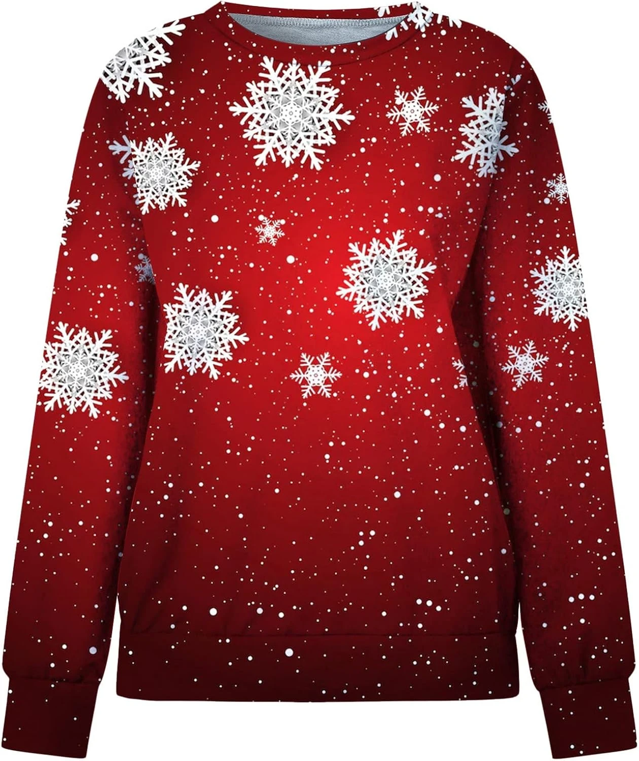 2023 Womens Christmas Graphic Sweatshirts Fall Pullover Tops Light Weight Pullover Tops Relaxed Fit Mid Sweaters 5 2023 Womens Christmas Graphic Sweatshirts Fall Pullover Tops Light Weight Pullover Tops Relaxed Fit Mid Sweaters - Image 3