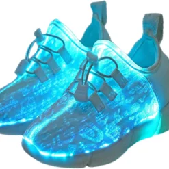 YYXMS Fiber Optic Shoes For Boys Girls Light Up Sneakers For Kids Flashing Shoes With USB Charging For Christmas, Festivals, Halloween, New Year Party