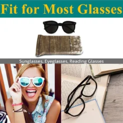 Glasses Case Eyeglasses Pouch - Wooden Christmas Snowfleke Squeeze Top Sunglasses Pouch Portable Microfiber Pouch For Men Women -Xmas Mart Sales 71nG2z0mb2L. AC UL1200