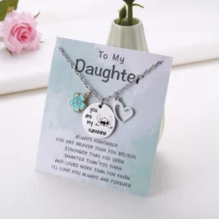 MIXJOY Stitch Gift You Are My Sunshine Necklace&Greeting Card, Stitch Jewelry Stuff Birthday Christmas Present For Little Girls Niece Daughter Granddaughter -Xmas Mart Sales 71nGkF8DkGL. AC UL1500
