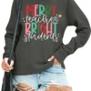 Christmas Teacher Sweatshirt Women Merry Bright Graphic Print Sweatshirt Crewneck Christmas Vacation Shirts -Xmas Mart Sales 71nMYLTtIAL. AC UL1500