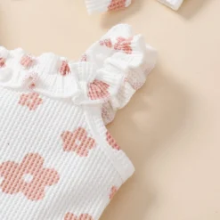 GENERIC Baby Christmas Headband Infant Girls Sleeveless Romper Bodysuit Floral Prints Bell Bottoms Pants (WH1, 12-18 Months) -Xmas Mart Sales 71nZAVSuaVL. AC SL1500