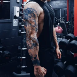 Aresvns Semi Permanent Sleeve Tattoo For Men And Women, Realistic Temporary Tattoos Full Arm Waterproof & Long-Lasting 2-3 Weeks Christmas Gift -Xmas Mart Sales 71nb1mCjuWL. SL1500