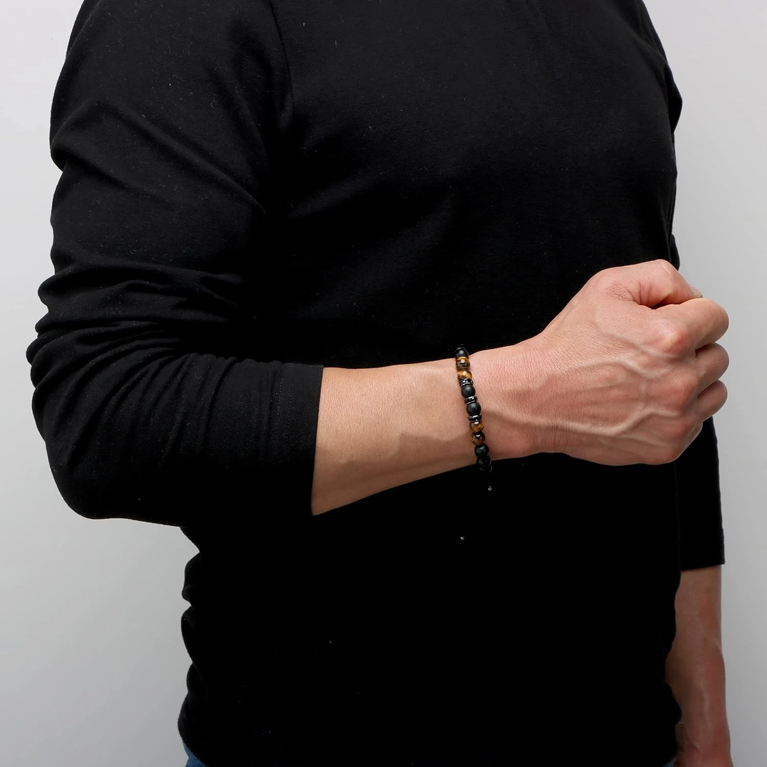 JoycuFF Tiger Eye Beaded Bracelets For Men To My Boyfriend Husband Son Brother Grandson Mens Bracelet Anniversary Birthday Christmas Father's Day Gifts For Him 10 JoycuFF Tiger Eye Beaded Bracelets For Men To My Boyfriend Husband Son Brother Grandson Mens Bracelet Anniversary Birthday Christmas Father's Day Gifts For Him - Image 8