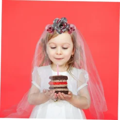 Amosfun 1Pc Halloween Headband Christmas Ornaments Headwear For Women Girls Veil Flower Veil Headband Halloween Bloody Decorations Halloween Party Headband Plastic Cosmetic Costume Demon -Xmas Mart Sales 71oFmbOh11L. SL1500