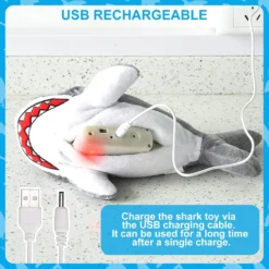 SCENEREAL Flopping Fish Cat Toy For Interactive, Automatic Moving Cat Toys, Electric Shark Shape Cat Toys Christmas Chew Supplies For Indoor Cats 12 SCENEREAL Flopping Fish Cat Toy For Interactive, Automatic Moving Cat Toys, Electric Shark Shape Cat Toys Christmas Chew Supplies For Indoor Cats -Xmas Mart Sales 71oPSD vW3L. AC SL1500