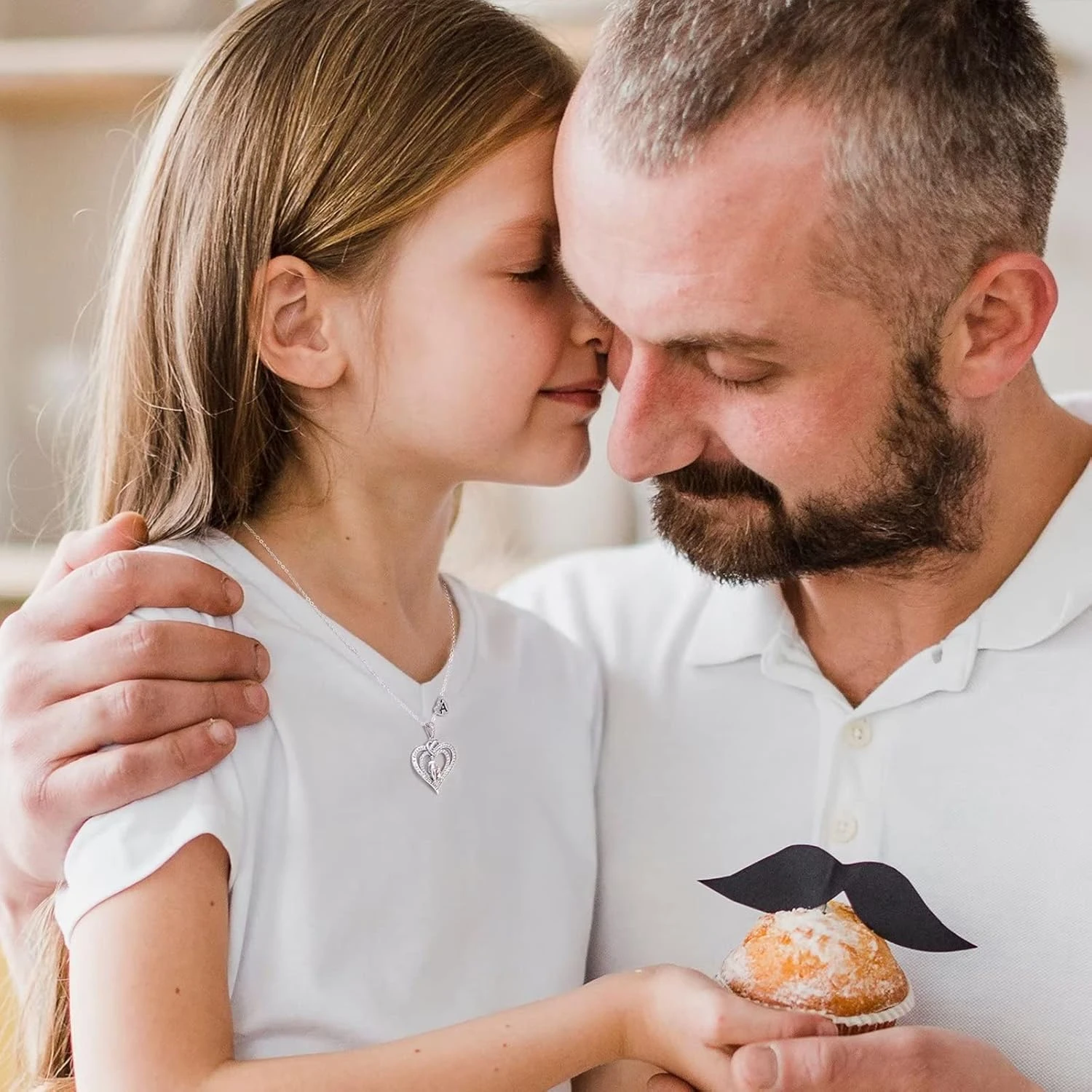 Iefil Gifts For Daughter From Dad - 925 Sterling Silver Heart Pendant Initial Necklace Daughter Gifts From Dad Christmas Birthday Gifts For Daughter Teen Girl Jewelry Gifts 4 Iefil Gifts For Daughter From Dad - 925 Sterling Silver Heart Pendant Initial Necklace Daughter Gifts From Dad Christmas Birthday Gifts For Daughter Teen Girl Jewelry Gifts - Image 2