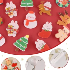 65PCS Christmas Acrylic Brooch Pins, Lorvain Cute Aesthetic Badges Pin Kawaii Xmas Backpack Pins Bear Santa Christmas Tree Elk Cartoon Brooch Pin For Women Girls Backpacks Bags Jackets Hoodies Hats -Xmas Mart Sales 71osAIC4psL. AC UL1500