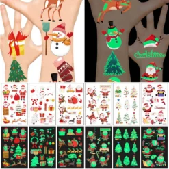 Stampcolour Christmas Realistic Printable Temporary Luminous Tattoo Paper INKJET Printer,8.5''x11'' 5 Sheets Waterproof Glow Tattoos Sticker Skin Cartoon Kids Tattoos Summer Party Themed Tattoo 13 Stampcolour Christmas Realistic Printable Temporary Luminous Tattoo Paper INKJET Printer,8.5''x11'' 5 Sheets Waterproof Glow Tattoos Sticker Skin Cartoon Kids Tattoos Summer Party Themed Tattoo -Xmas Mart Sales 71pE3GzbRFL. SL1000