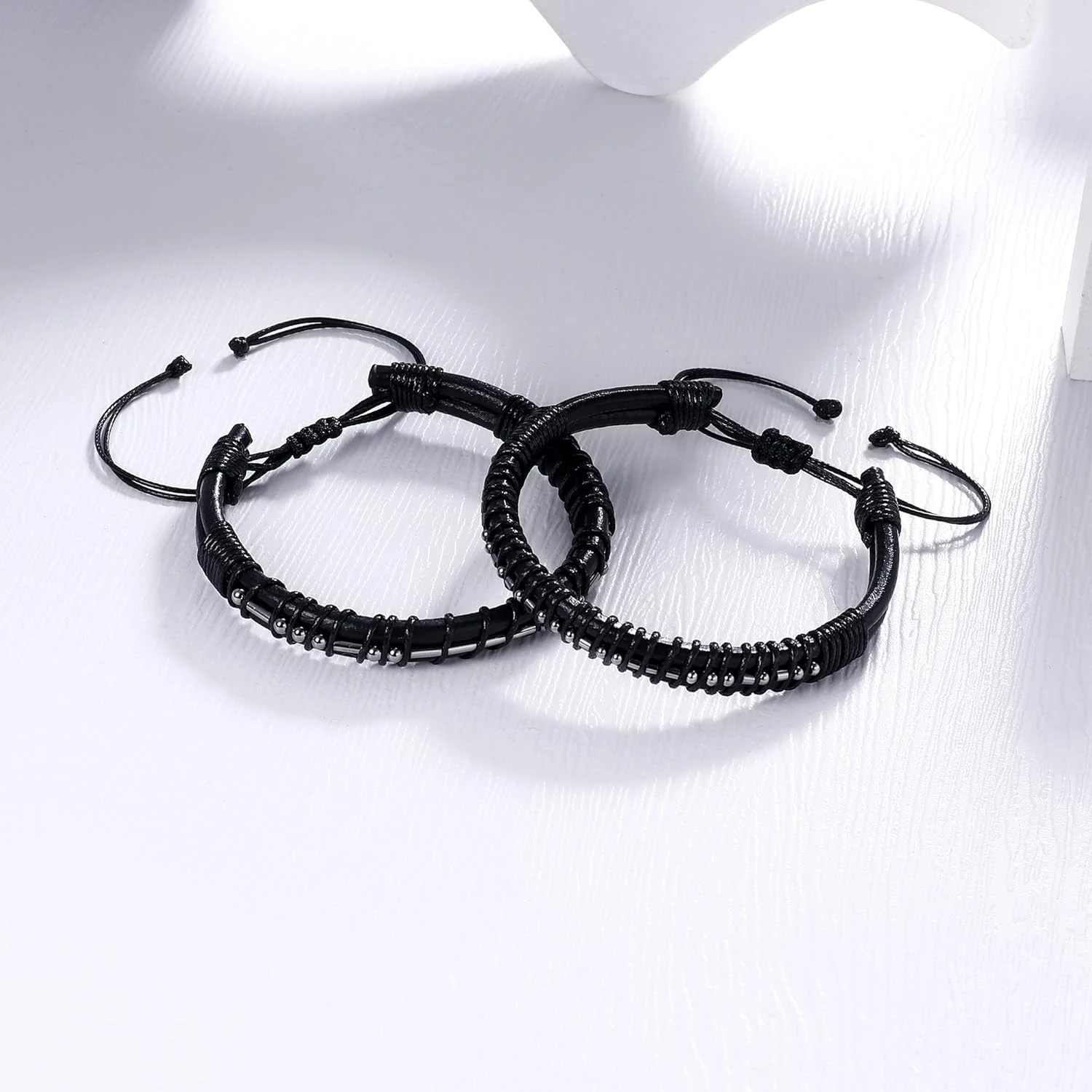 Morse Code Bracelets Gifts For Men, Gunmetal Beads On Leather Bracelets For Mens Gifts Inspirational Gifts For Mens Jewelry Unique Fathers Day Birthday Christmas Gifts For Boyfriend Dad Best Friend 9 Morse Code Bracelets Gifts For Men, Gunmetal Beads On Leather Bracelets For Mens Gifts Inspirational Gifts For Mens Jewelry Unique Fathers Day Birthday Christmas Gifts For Boyfriend Dad Best Friend - Image 7