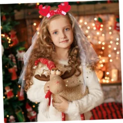 FOMIYES 1 Set Veil Bow Bride Hair Piece Girls Headband Bridal Veils For Wedding Reindeer Costume Headdress Antler Hairband Xmas Headband For Girls Mesh Christmas Girls Veil Headpiece Ear 14 FOMIYES 1 Set Veil Bow Bride Hair Piece Girls Headband Bridal Veils For Wedding Reindeer Costume Headdress Antler Hairband Xmas Headband For Girls Mesh Christmas Girls Veil Headpiece Ear -Xmas Mart Sales 71pPu8qEfUL. SL1500