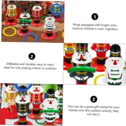 NOLITOY Inflatables 3pcs Ring Toy Inflatable Toys Outdoor Toys Outdoor Play Toys For Kids Christmas Kids Ring Toss Xmas Tree Ring Toss Game PVC Inflatable Toss Toy Cartoon Set -Xmas Mart Sales 71pxyHw3qgL. AC SL1224