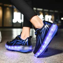 BFOEL Spider Roller Skates Light Up Shoes With USB Chargable Led Sport Sneaker For Boys Girls Kids Birthday Thanksgiving Christmas Day Best Gift -Xmas Mart Sales 71q3vMGDQL. AC UL1500