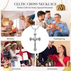 Swordgod Cross Necklace For Men Women 925 Sterling Silver Celtic/Crucifix/Baseball/Orthodox Cross Pendant With Stainless Steel Chain Jewelry Gifts For Christmas -Xmas Mart Sales 71qHz9ygj3L. AC UL1500