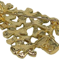 RUCINNI Christmas Tree Brooch, 20K Gold Plated & Swarovski Crystals -Xmas Mart Sales 71qfjrwClGL. AC UL1000
