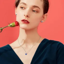 Bestyle Sparkling 925 Sterling Silver Birthstone Stud Earrings For Women, Heart/Round/Teardrop/Square Crystal Solitaire Diamond Studs Halo Earrings, Great Birthday/Christmas Gifts -Xmas Mart Sales 71qhbuIzfL. AC UL1500