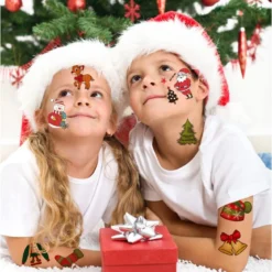 CHARLENT Christmas Temporary Tattoos For Kids - 296 PCS Christmas Individual Tattoos For Kids Christmas Xmas Party Favors, Stocking Stuffer, Christmas Eve Gift -Xmas Mart Sales 71s g8RcwkL. SL1300 1