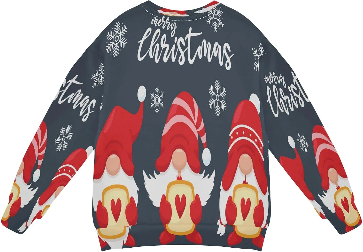 Christmas Gnomes Red Hearts Boy Girl Sweatshirt Crewneck Pullover Sweater Toddler Long Sleeve Fall Winter Clothes 4 Christmas Gnomes Red Hearts Boy Girl Sweatshirt Crewneck Pullover Sweater Toddler Long Sleeve Fall Winter Clothes - Image 2