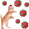 6 Pieces Christmas Cat Toy Balls With Bell, 2 Sizes Soft Fuzzy Cat Ball Toy Colorful Built In Bell Kitten Toy Interactive Cat Toys For Cats And Kittens -Xmas Mart Sales 71scFnUGQLL. AC SL1500