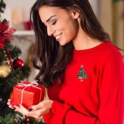 XGALBLA Christmas Brooch Pins, Rhinestone Crystal Enamel Christmas Jewelry Gift For Women Girls -Xmas Mart Sales 71sf5fOJ xL. AC UL1500