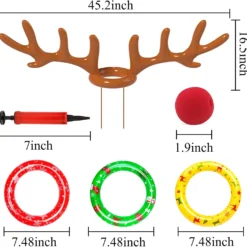 Dokeawo Christmas Games Inflatable Reindeer Antler Ring Toss Game Christmas Ring Toss Games Kids Christmas Party Supplies Funny For Kids&Adults -Xmas Mart Sales 71ttWVTHcL. AC SL1500