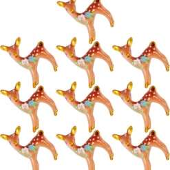 EXCEART 10pcs Mini Christmas Ornaments Reindeer Miniature Figurines Christmas Micro Landscape Ornament Fairy Garden Dollhouse Decoration -Xmas Mart Sales 71utYKnHRML. AC SL1500