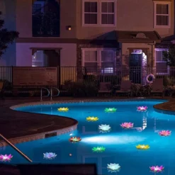 LOGUIDE Floating Pool Lights,Lily Pad Pond Light LED Lotus Flower Lamp,Battery Operated Multicolor Fun Pool Accessories For Pool At Night-Outdoor Swimming Gifts Christmas Decorations-6 Pcs(Dragonfly) -Xmas Mart Sales 71vq6eI9h L. AC SL1500