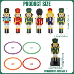 Christmas Nutcrackers Ring Toss Games Christmas Party Games Toys For Families Xmas Party Supplies Favors Decoration Indoor Outdoor Yard Games -Xmas Mart Sales 71wcMOuLsgL. AC SL1500