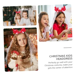 FOMIYES 1 Set Veil Bow Bride Hair Piece Girls Headband Bridal Veils For Wedding Reindeer Costume Headdress Antler Hairband Xmas Headband For Girls Mesh Christmas Girls Veil Headpiece Ear 17 FOMIYES 1 Set Veil Bow Bride Hair Piece Girls Headband Bridal Veils For Wedding Reindeer Costume Headdress Antler Hairband Xmas Headband For Girls Mesh Christmas Girls Veil Headpiece Ear -Xmas Mart Sales 71x3YzX8DUL. SL1500