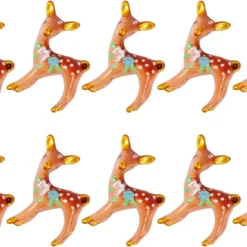 EXCEART 10pcs Mini Christmas Ornaments Reindeer Miniature Figurines Christmas Micro Landscape Ornament Fairy Garden Dollhouse Decoration -Xmas Mart Sales 71x51lBmDwL. AC SL1500